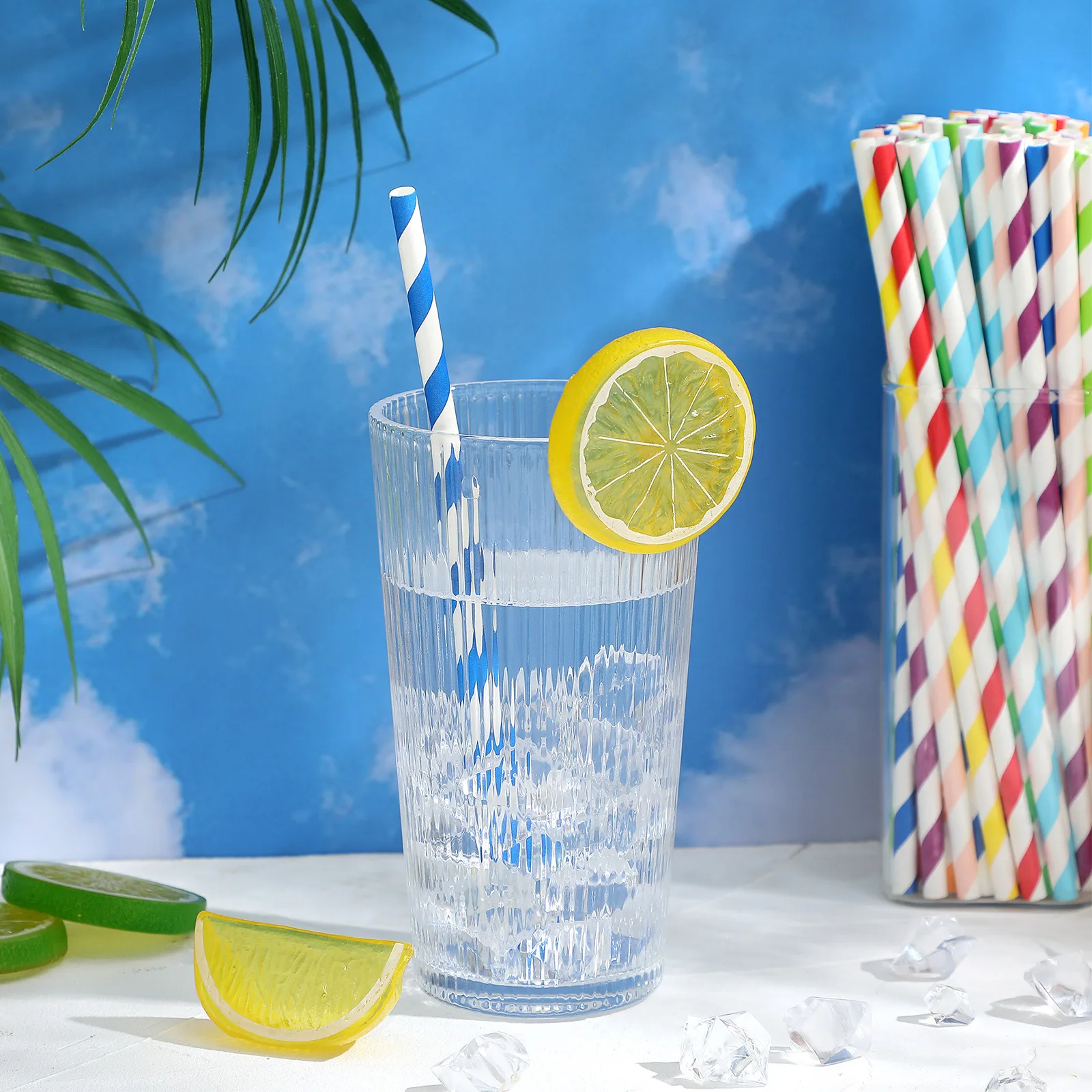 

250Pcs Disposable Straight Straws Premium Material Safe Beautiful for Home Bar DIY Drinks Holiday Cocktails Wedding Decor