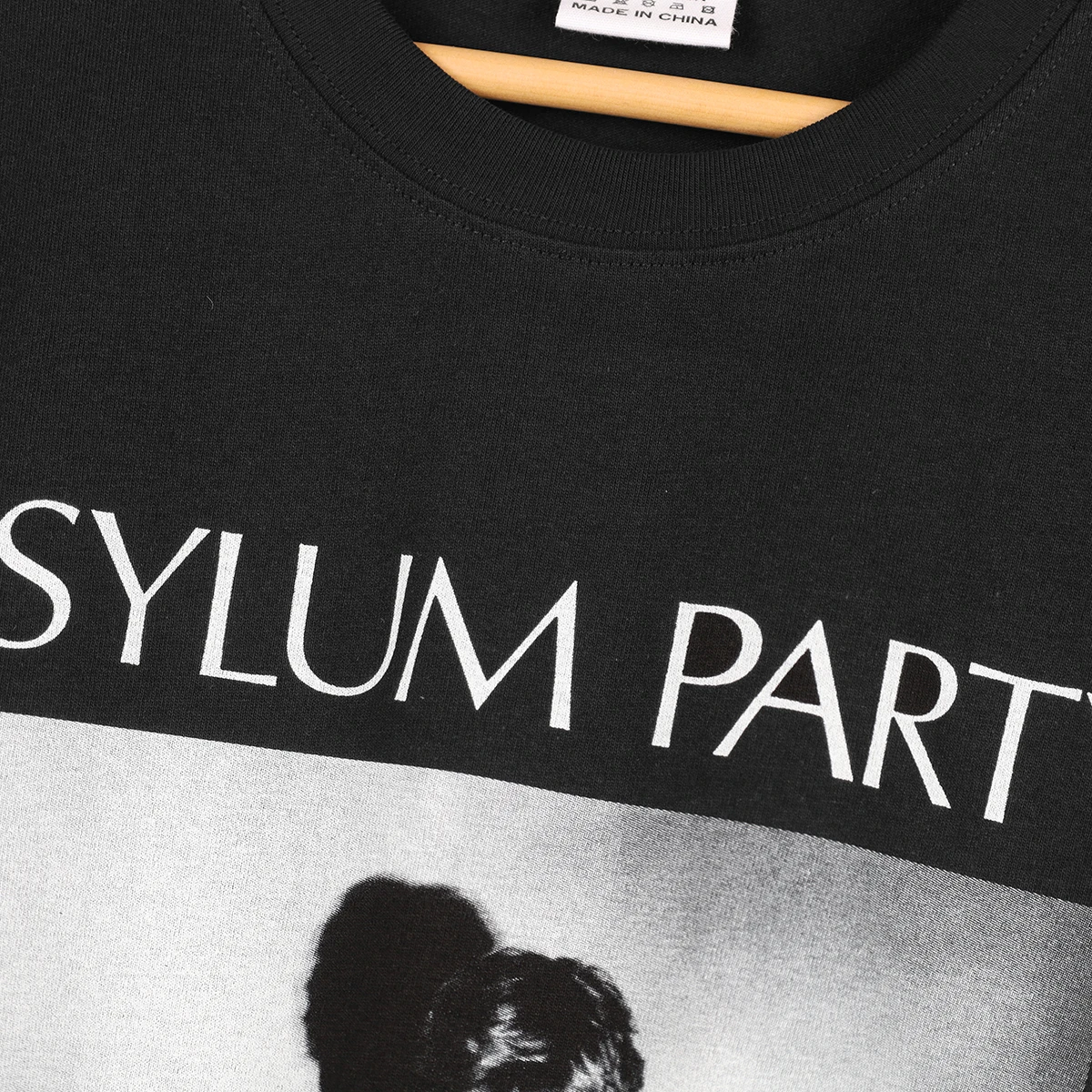 Asylum Party T Shirt French New Wave Coldwave Group Band Rock Mary Goes Round Printed Men's Top Short Sleeves Graphic Shirts