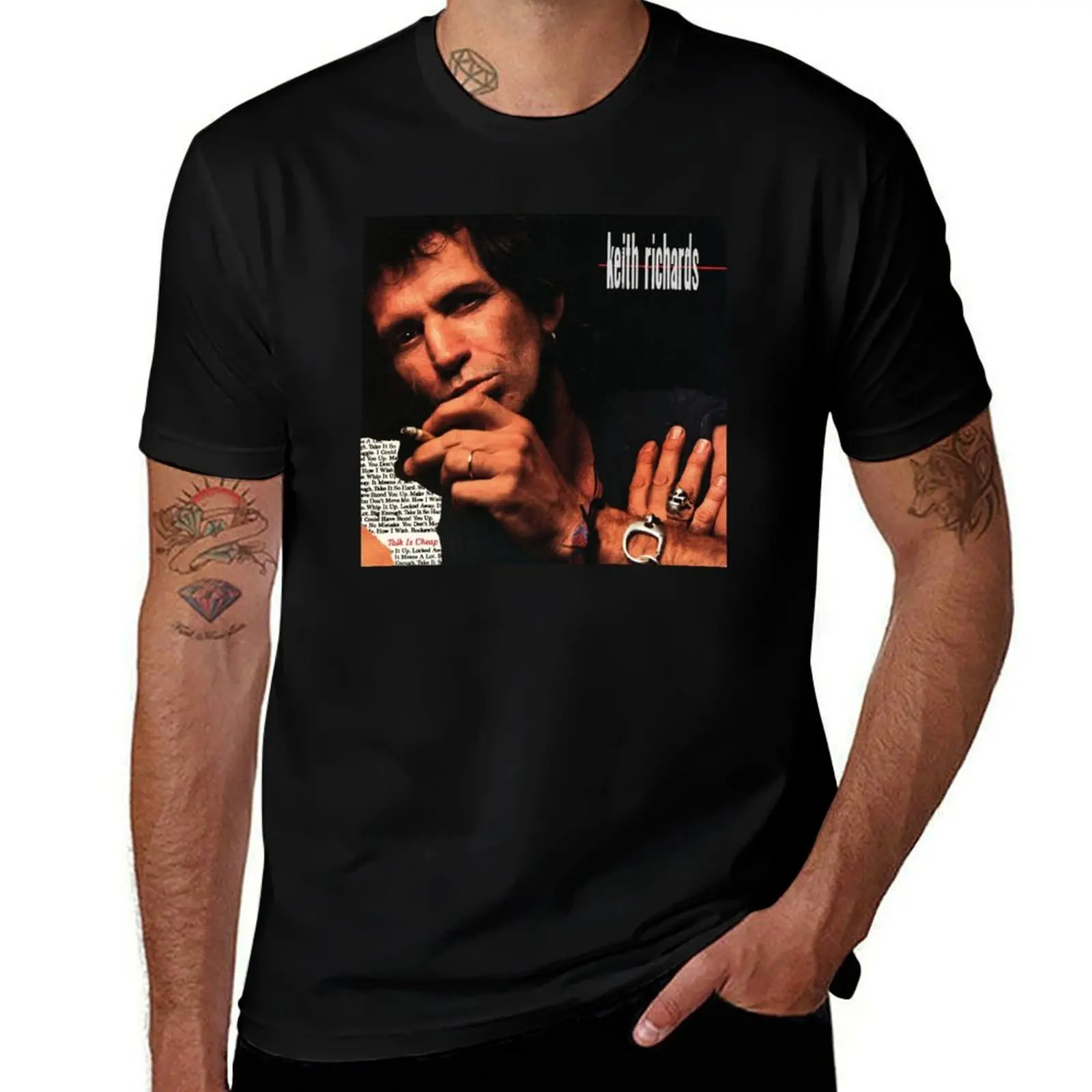Kéith Ríchárds Talk Is Cheap Album Cover T-Shirt man t shirt summer T-Shirt