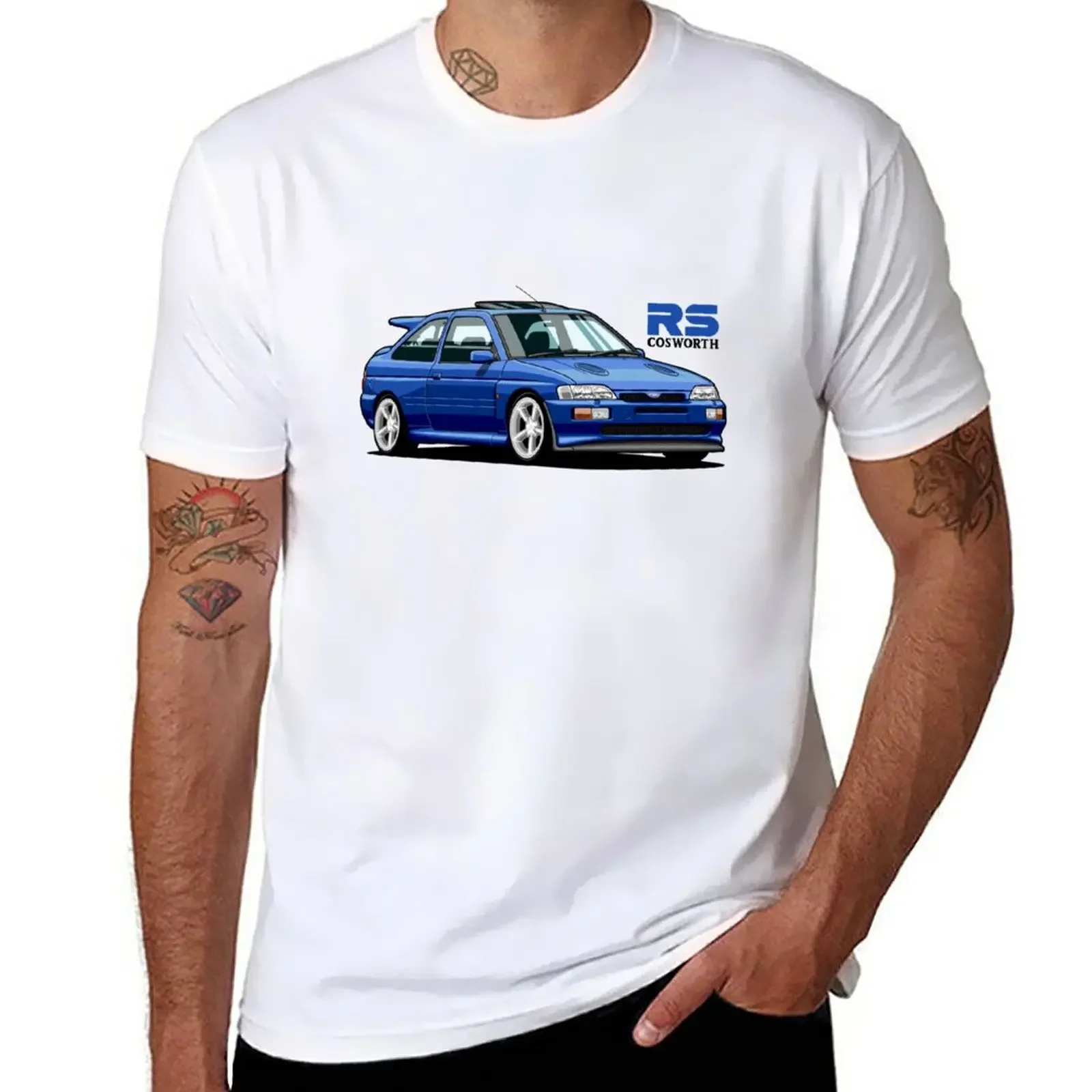 Escort RS Cosworth (blue) T-Shirt graphics t shirt kawaii clothes men graphic t shirts