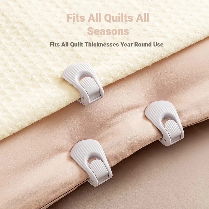 Quilt Holder Clips Anti Slip Duvet Cover Fasteners Grippers No Pins Keep Quilt Secure And Prevent Shifting Inside Bedding Covers