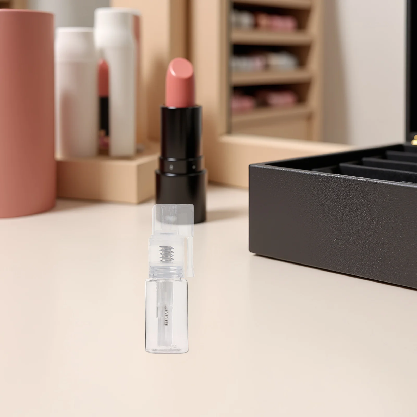 2 個スプレーボトルクリア詰め替え可能ポータブル空のパウダー口腔ミストスプレーボトル旅行液体保存容器