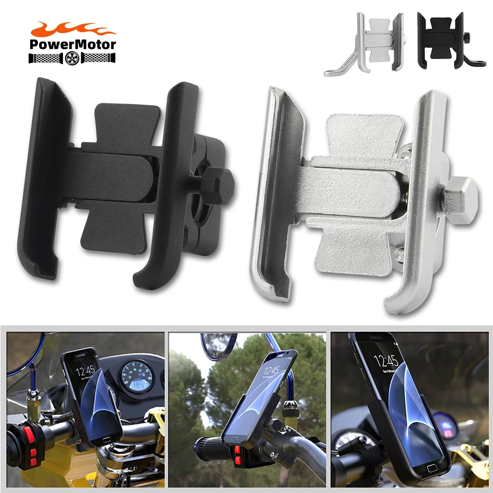 

Motorcycle Mobile Phone Holder For Honda Yamaha Suzuki Ducati BMW Harley Davidson Universal Rearview Mirror Handlebar Holder