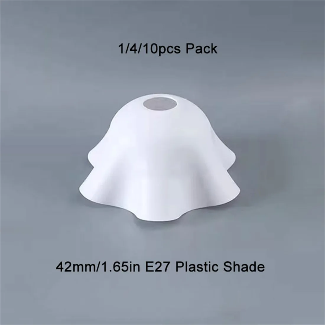 

1/4/10 шт. пластиковый абажур E27, 42 мм 1,65 дюйма, белый абажур для установщика, крышка для настенных бра, потолочные подвесные светильники