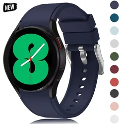 20mm Band for Samsung Galaxy Watch 4/5/6 44mm 40mm 5 Pro 45mm Silicone Strap Correa Galaxy Watch 6 Classic 47mm 43mm Bracelet