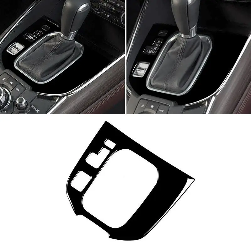 Car Accessories Central Gear Shift Panel Frame Cover Trim For Mazda CX-9 CX9 2016 2017 2018 2019 2020 2021 2022 2023 Piano Black