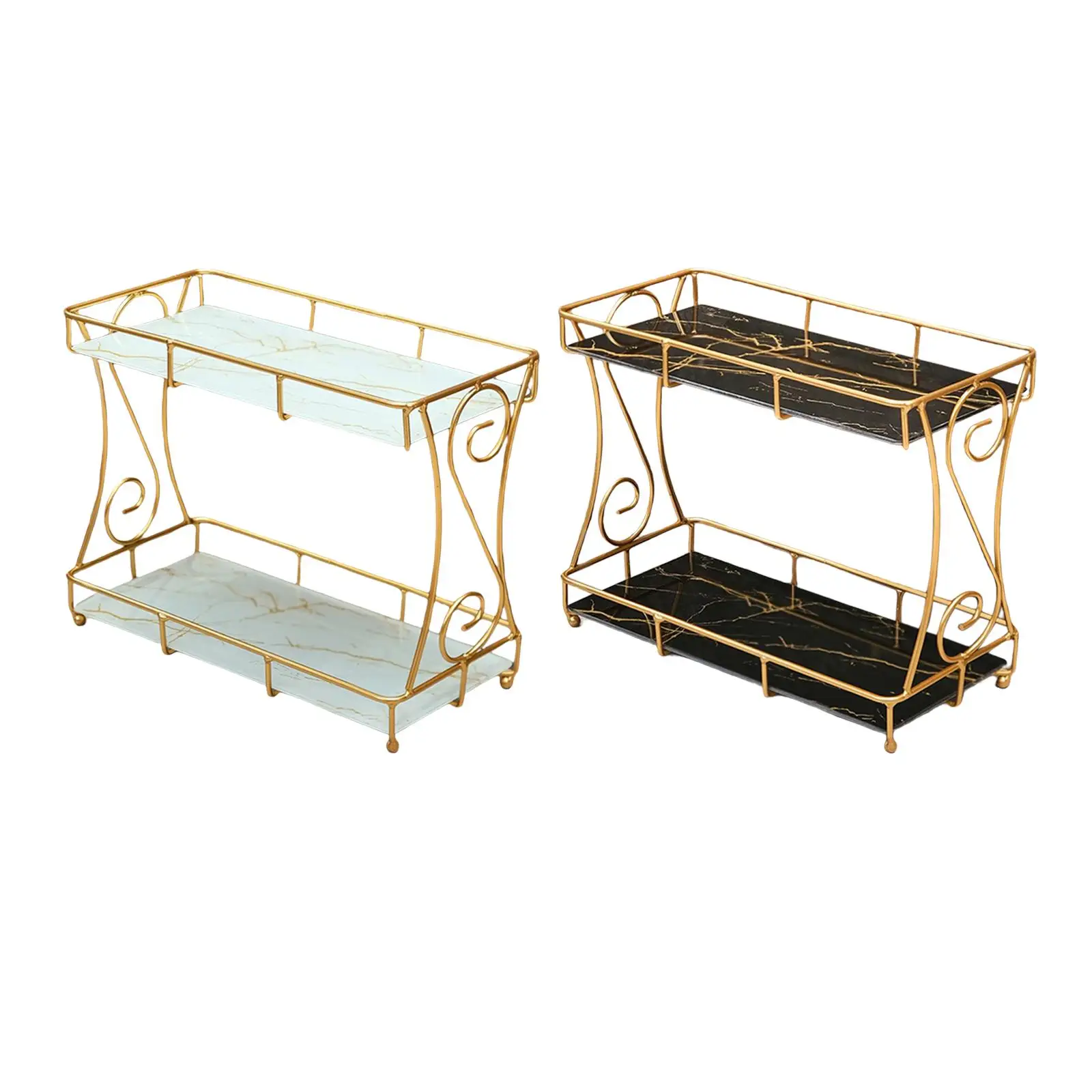Metal Storage Shelves Storage Box Shelf Perfume Display Stand for Bathroom