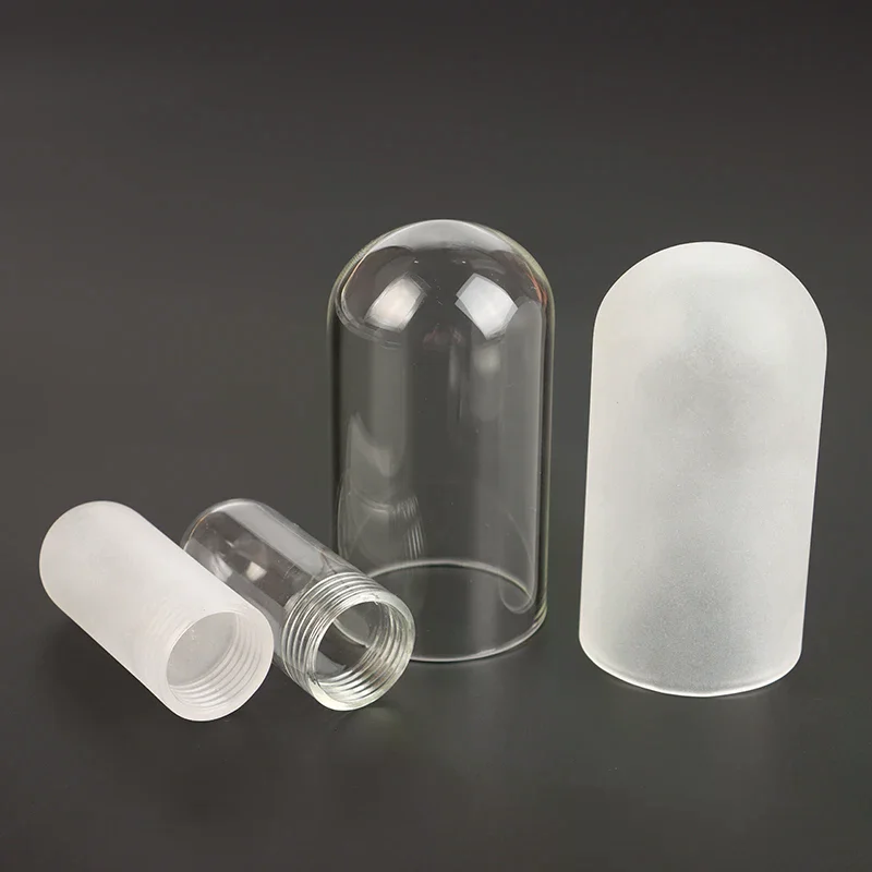 Threaded Neck G9 Bulb Lamp Shade; Sturdy Glass Cover with Frost Protection, Essential Replacement Part.