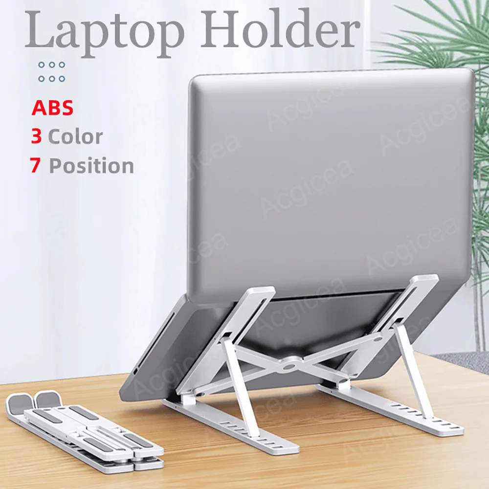 

7 Levels Laptop Stand Portable Foldable ABS Tablet Computer for Macbook Apple Air Pro Lenovo Bracket Universal Pad PC Holder