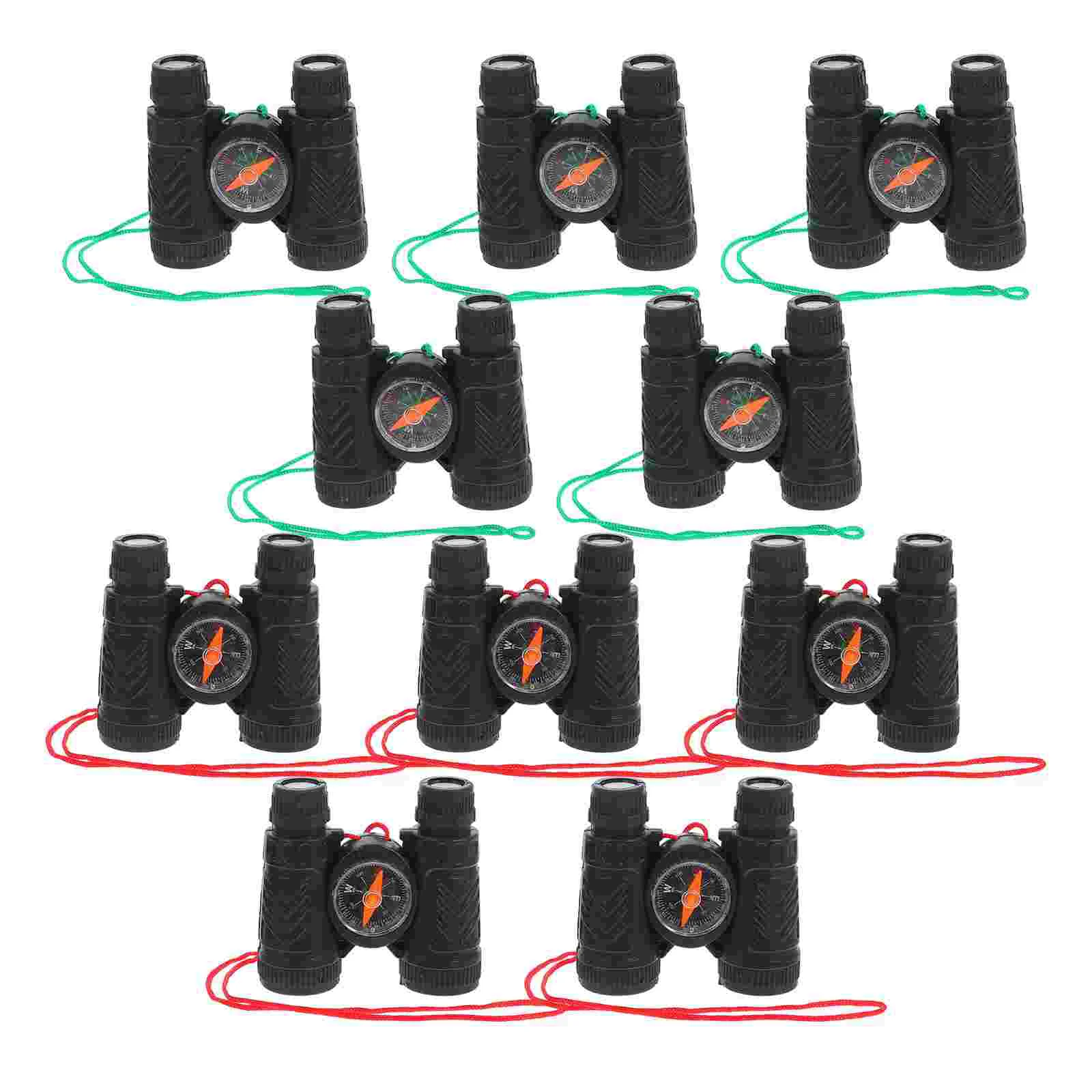 10 PCS Telescope for Adults Toy Kids with Compass Climbing Handheld Children Black Preschool