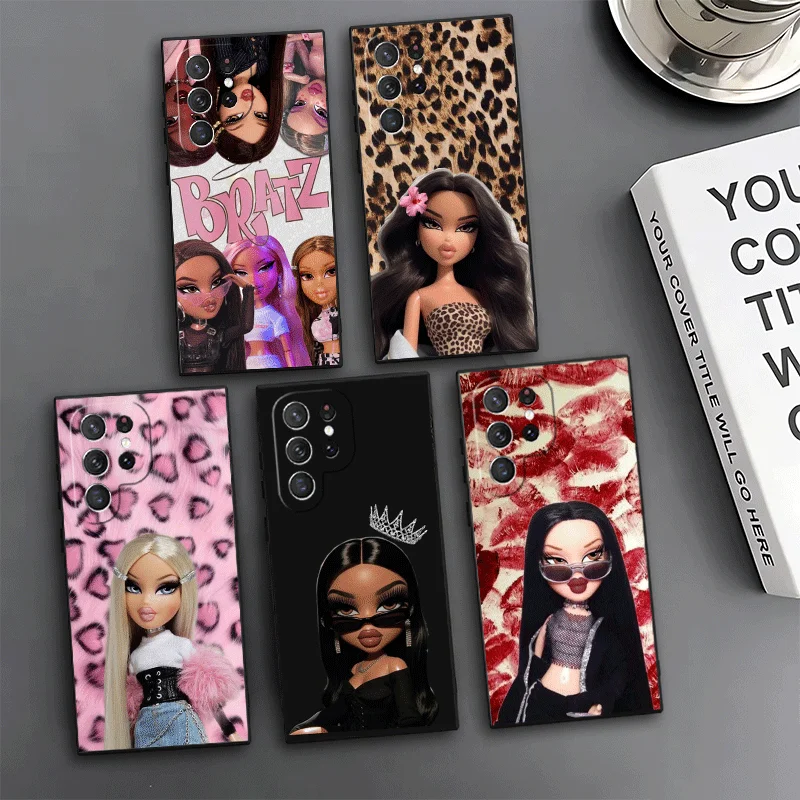 Lovely B-Bratzs Dolls Phone Case For Samsung Galaxy S24 S25 S26 Ultra S23 Plus S22 S21 FE S20 + Edge Pattern Customized Cover