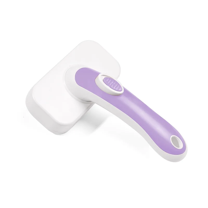 Pet Self Cleaning Slicker Brush For Shedding & Grooming Long Short Haired Dogs, Cats Retractable Brush