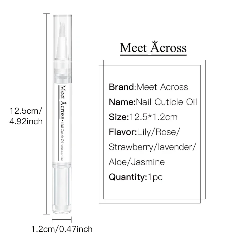 Nail Nutrition Oil Pen Nail Strengthener for Thin Nails And Growth 6 Smells Nail Treatment Cuticle Revitalizer Oil Manicure Nail