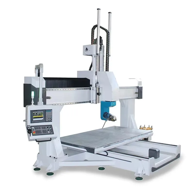 High Precision 5 Axis ATC 1325 Desktop CNC Router Multifunctional Woodworking Engraving Cutting Mini Milling Machine