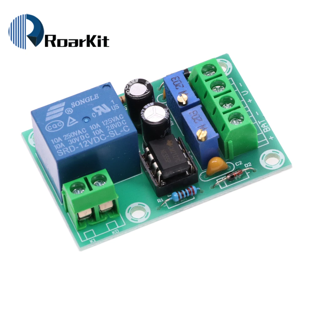 XH-M601 Интеллектуальное зарядное устройство, панель управления питанием, автоматическая зарядка, 12 В, плата управления зарядкой аккумулятора для Diy