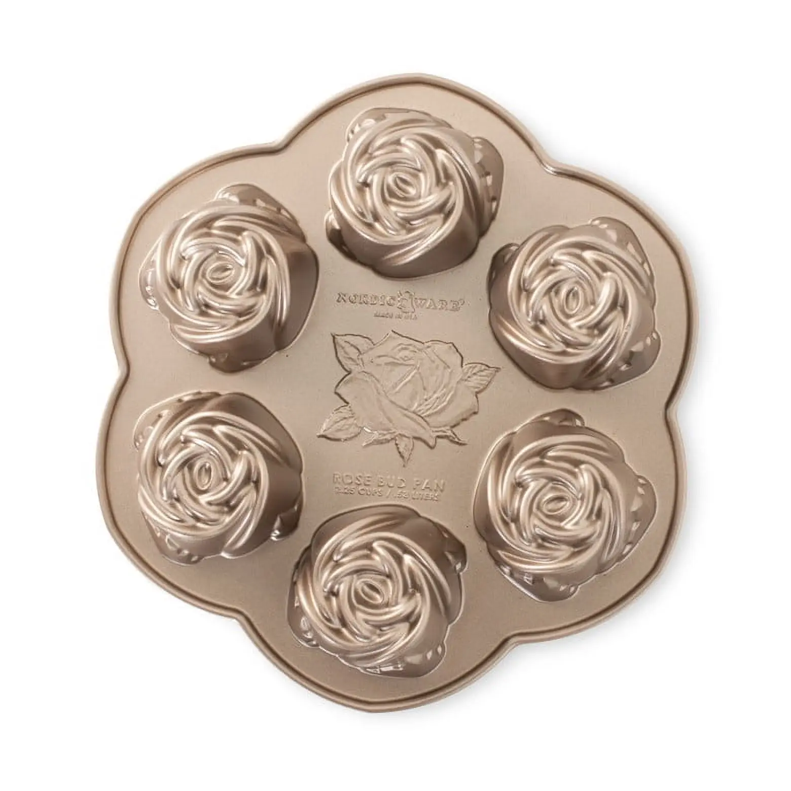 

Rosebud-shaped cake pan for baking decorative desserts and layered cakes