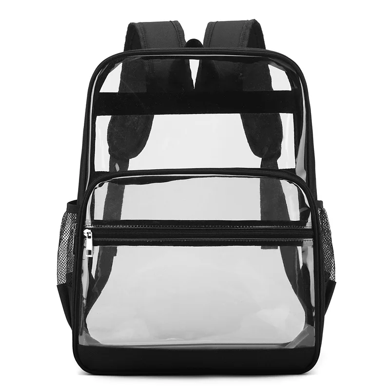 Backpack Waterproof Transparent School Bag Girl Large Capacity Backpack Solid Clear Backpack Men Fashion Transparent Plastic Bag