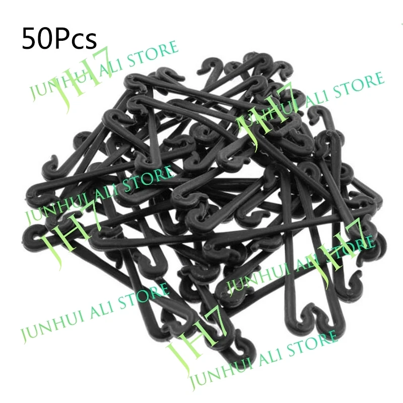 50pcs Plastic Plant Fixing Clips Tomato Support Clips Grape Rack Mesh Fasteners Gardening Agricultural Vine Bundling Line Cage