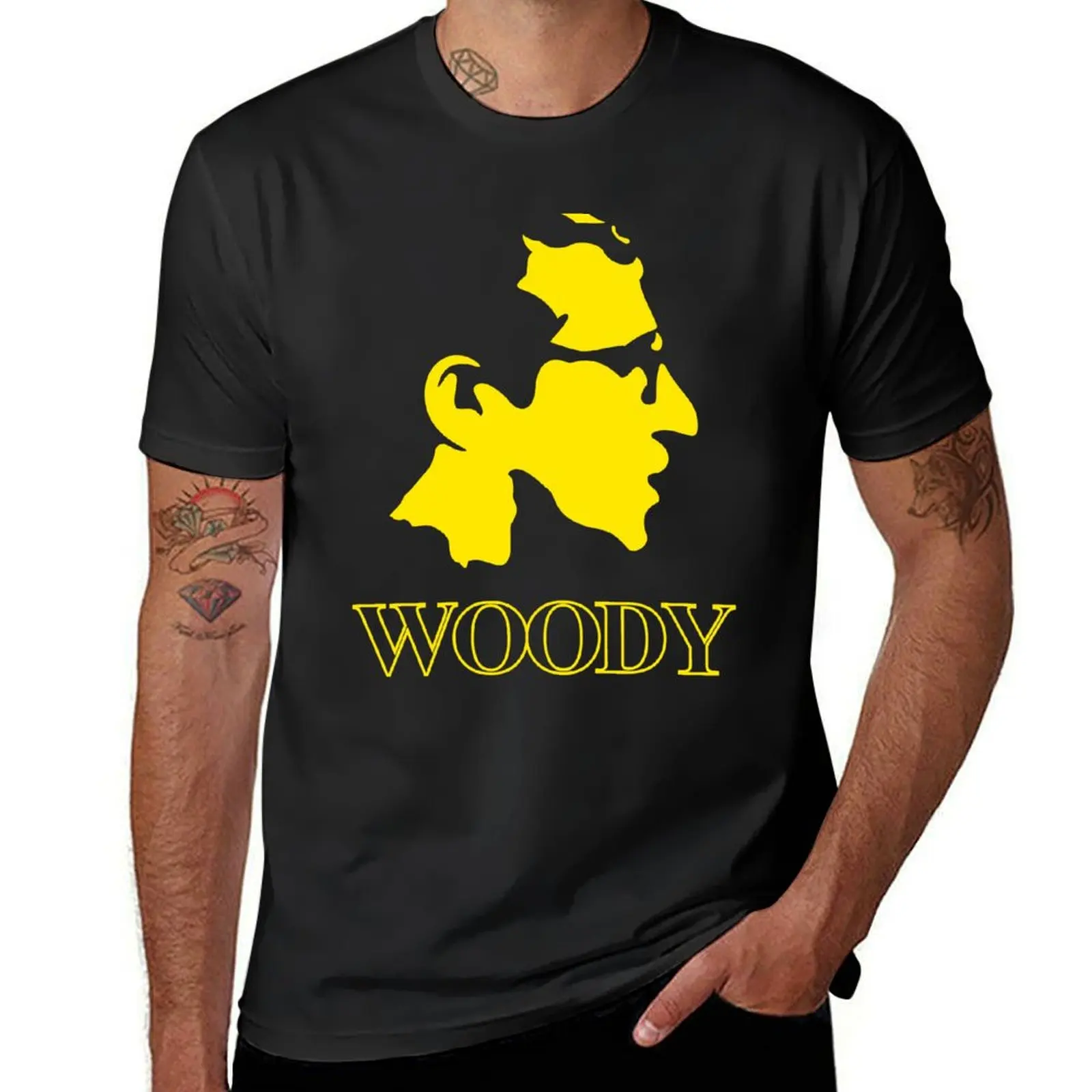 Woody Allen Black T-Shirt Short sleeve tee customizeds cotton man t-shirts designer shirts mens fashion