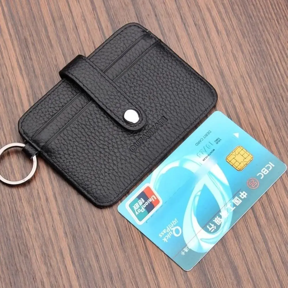 Luxury Small Men's Credit ID Card Holder Wallet Male Slim Leather Wallet Pocket Purse for Men Women