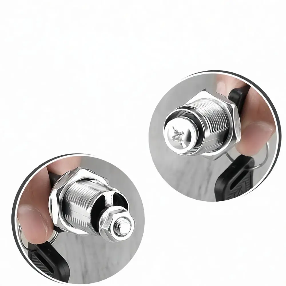 Zinc Alloy Cam Lock For File Cabinet Locker Drawer Security Replacement Metal Cylinder Iron Key Hardware Accessory