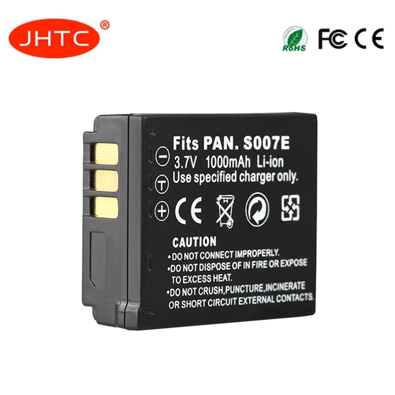 S007E CGA-S007 1000mAh Battery For Panasonic Lumix DMC TZ50 TZ15