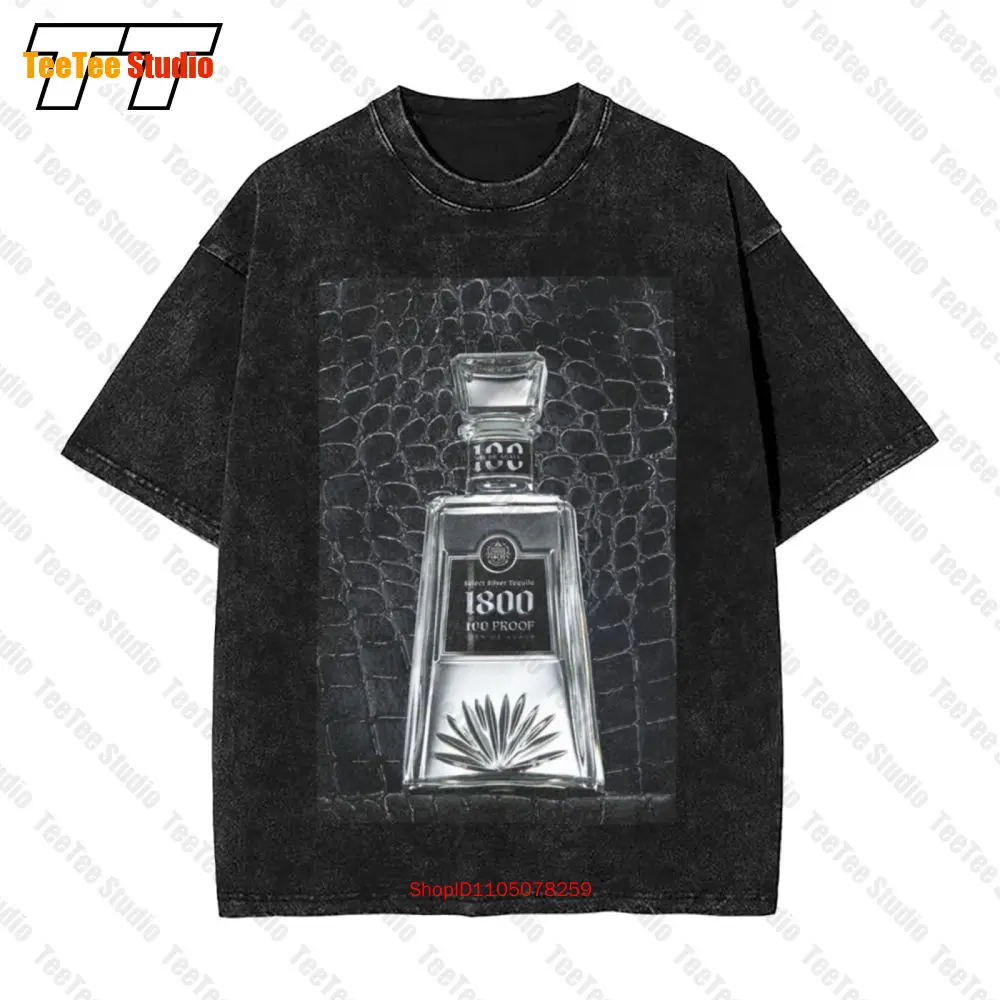 1800 100 Proof Tequila Select Silver Agave Vintage camiseta extragrande QWI4