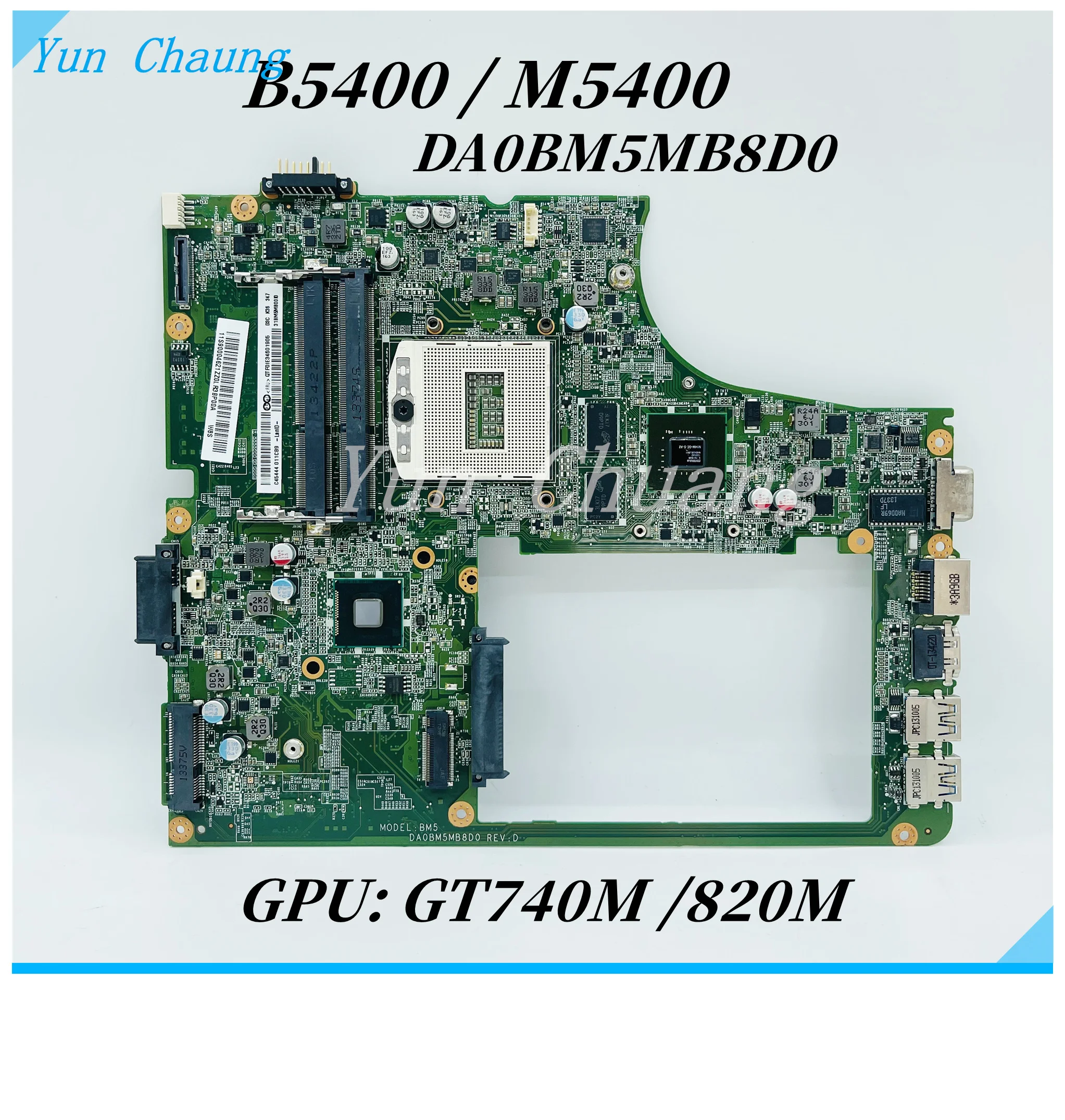 DA0BM5MB8D0 Mainboard For Lenovo B5400 M5400 Laptop Motherboard 90004621 HM86 Chipest GT740M/820M GPU DDR3 100% Fully Tested