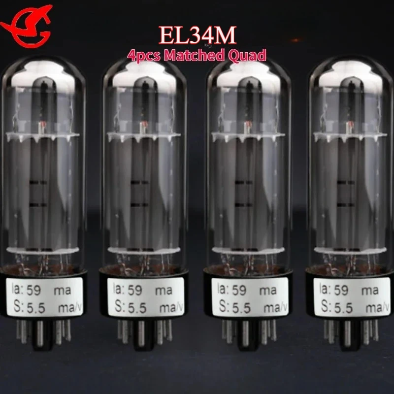 EL34M Vacuum Tube Upgrade EL34 EL34A EL34B 6CA7 Tube Valve Matching Amplifier High Fidelity Matched Quad Power Amplifier
