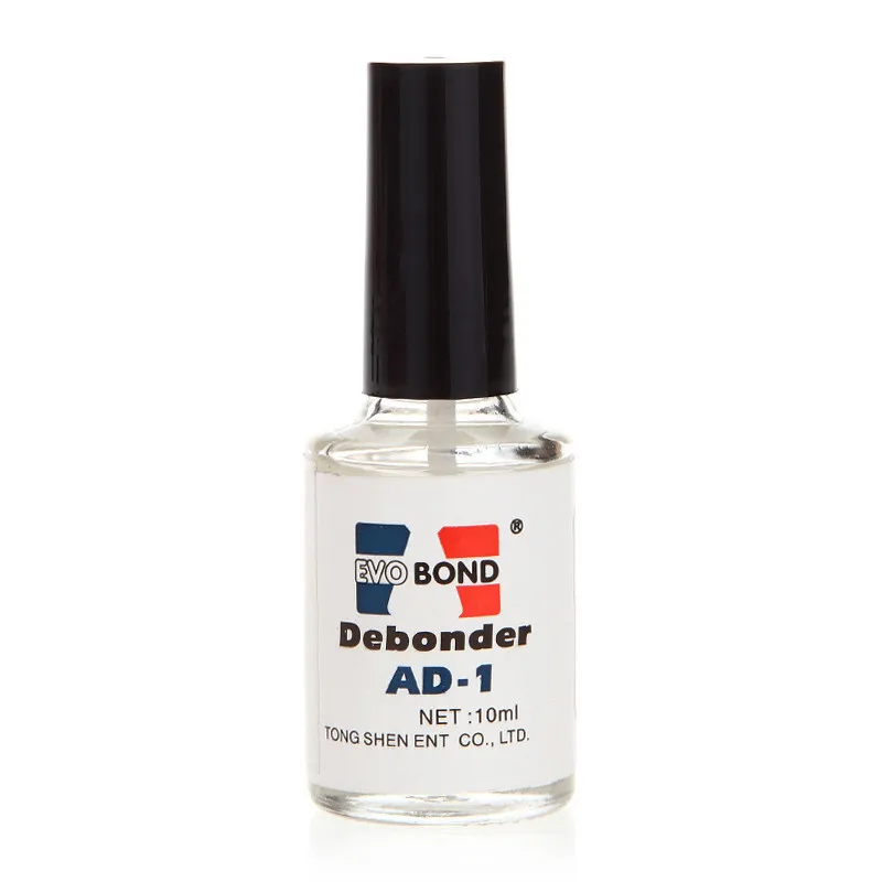 Dissolvant de colle spécial pour ongles, 5 bouteilles de 10ml, AD-1 Sol, démontage des Extensions de faux-cils, nettoyeur de colle adhésive, débogage liquide