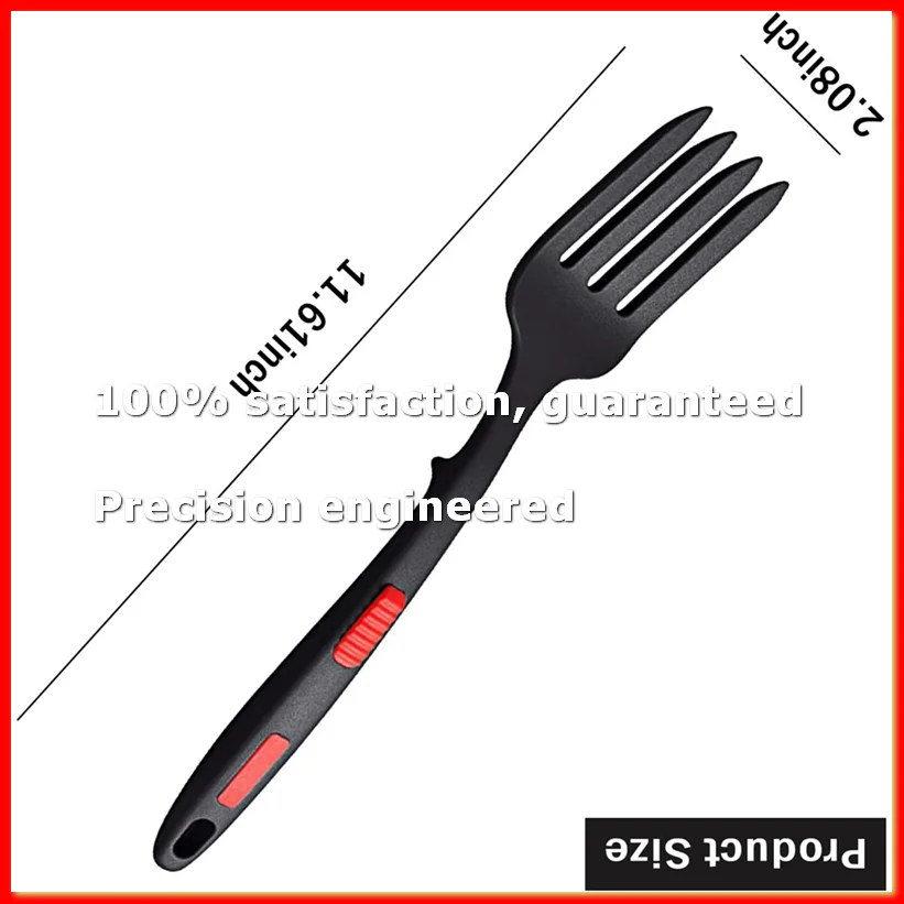 Silicone Flexible Fork, Heat- Cooking Fork Tools Dishwasher Safe Kitchen Fork Kitchen Non Stick Fork for Mix-A22U