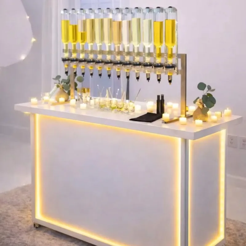 Custom Scent Counter Gold 12 Bottles 375ml Essential Oil Perfume Filling Machine Perfume Bar Dispense Private Events Showers