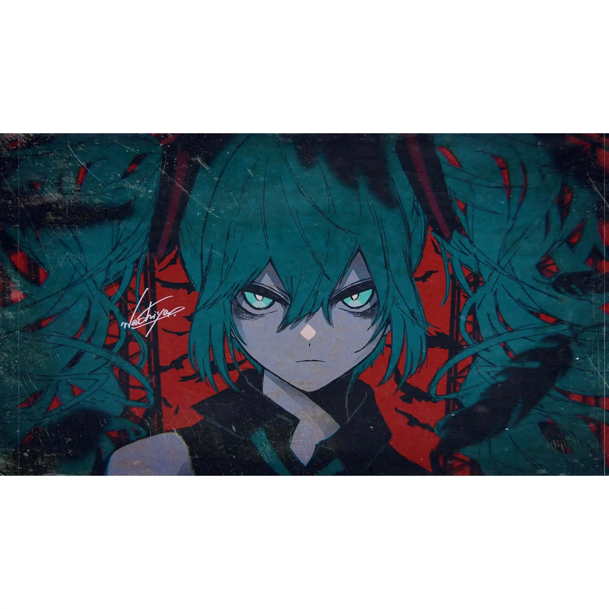 PANPAD Abyssgaming【MIKU】e-sports FPS alas mouse kaca tempered (salinan)