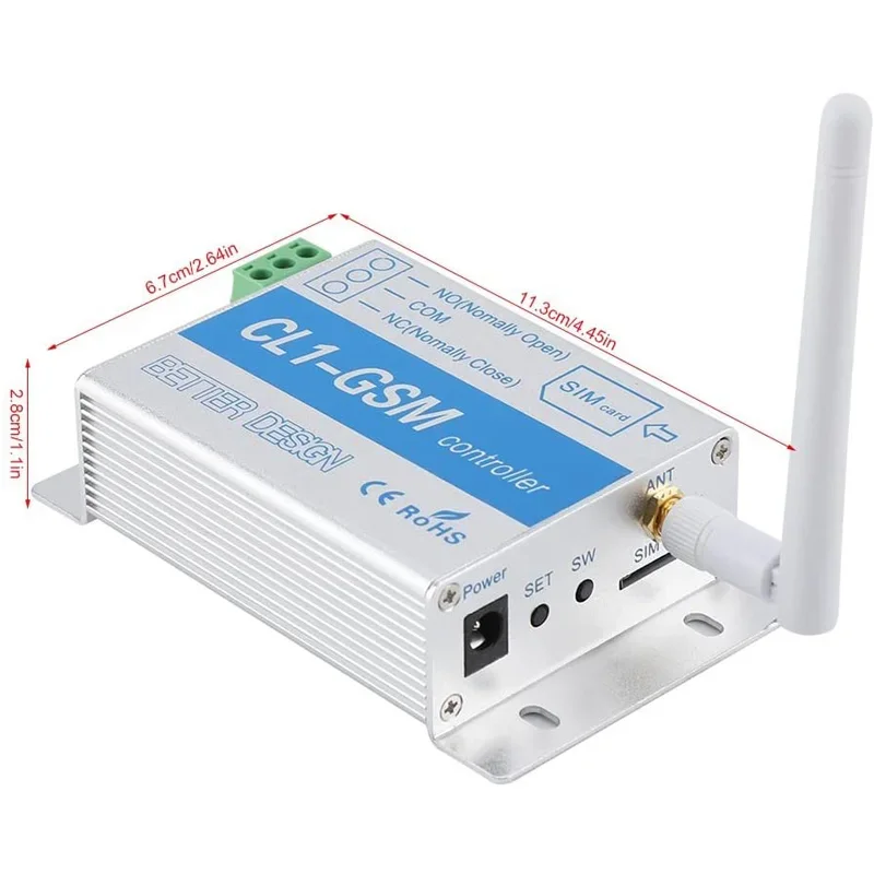 CL1-GSM SMS Call Smart Remote Relay Switch for Automatic Sliding Swing Gate Door Opener