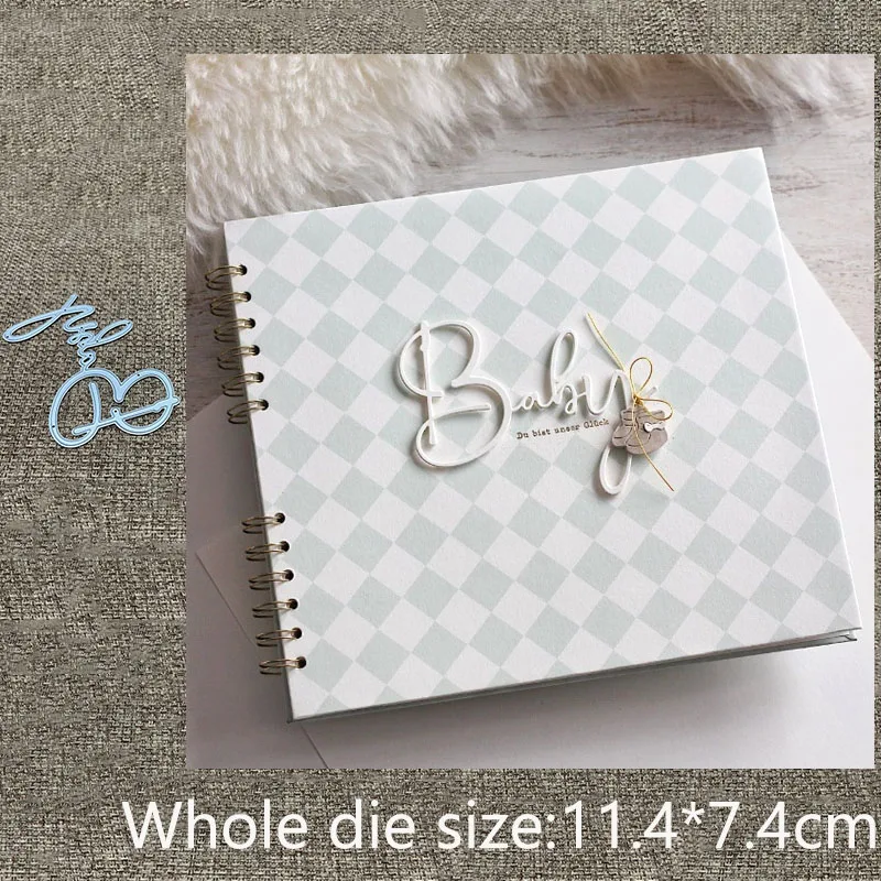 

Новый дизайн, металлическая вырубная форма-трафарет для декора с надписью BABY, для скрапбукинга, вырезания, тиснения, для альбомов, бумажных открыток и поделок