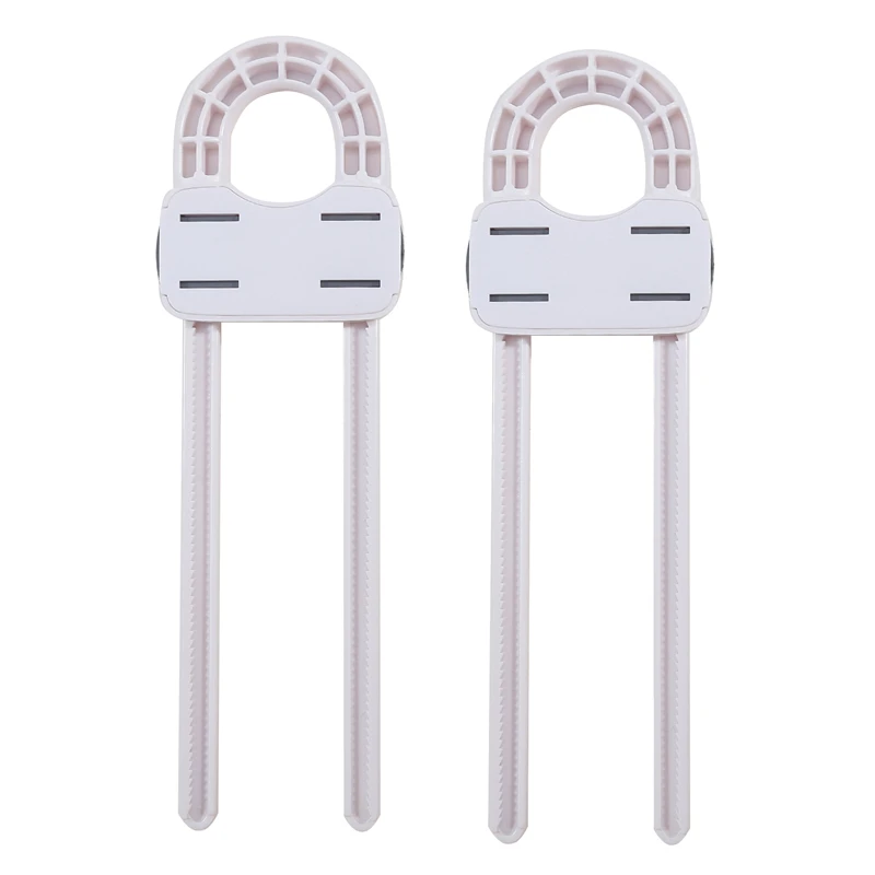 2pcs U-shape Baby Safety Lock Sliding Cabinet Locks For Baby Security Protection Baby Safety Lock For Home Cupboard Fridge Doors