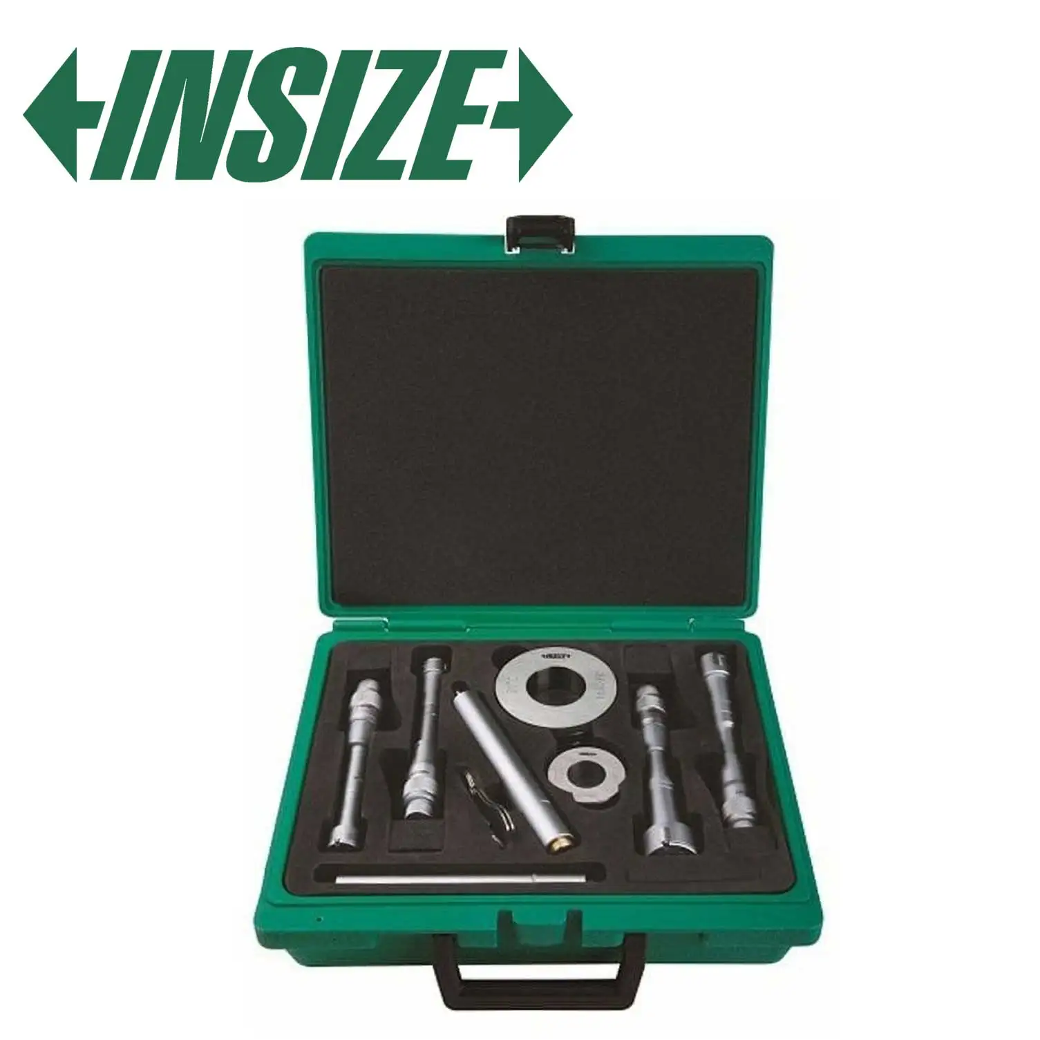 INSIZE 3227-504 Three Point Internal Micrometer with Adjustment Rings 20 - 50mm Pitch