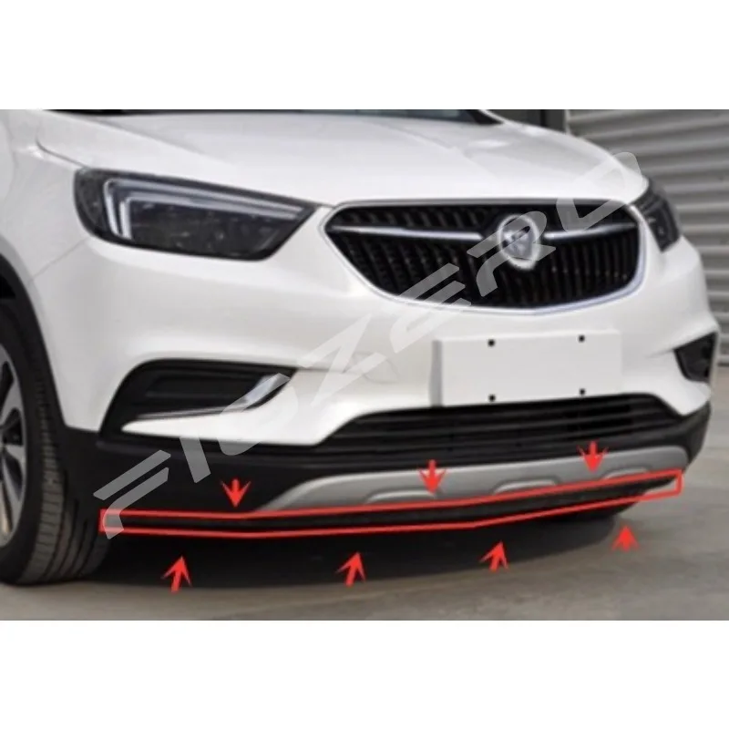 Front Bumper Lower Decoration Strips Rubber Sealing Black Strip for Buick Encore 2017 2018 2019 Automobile Part