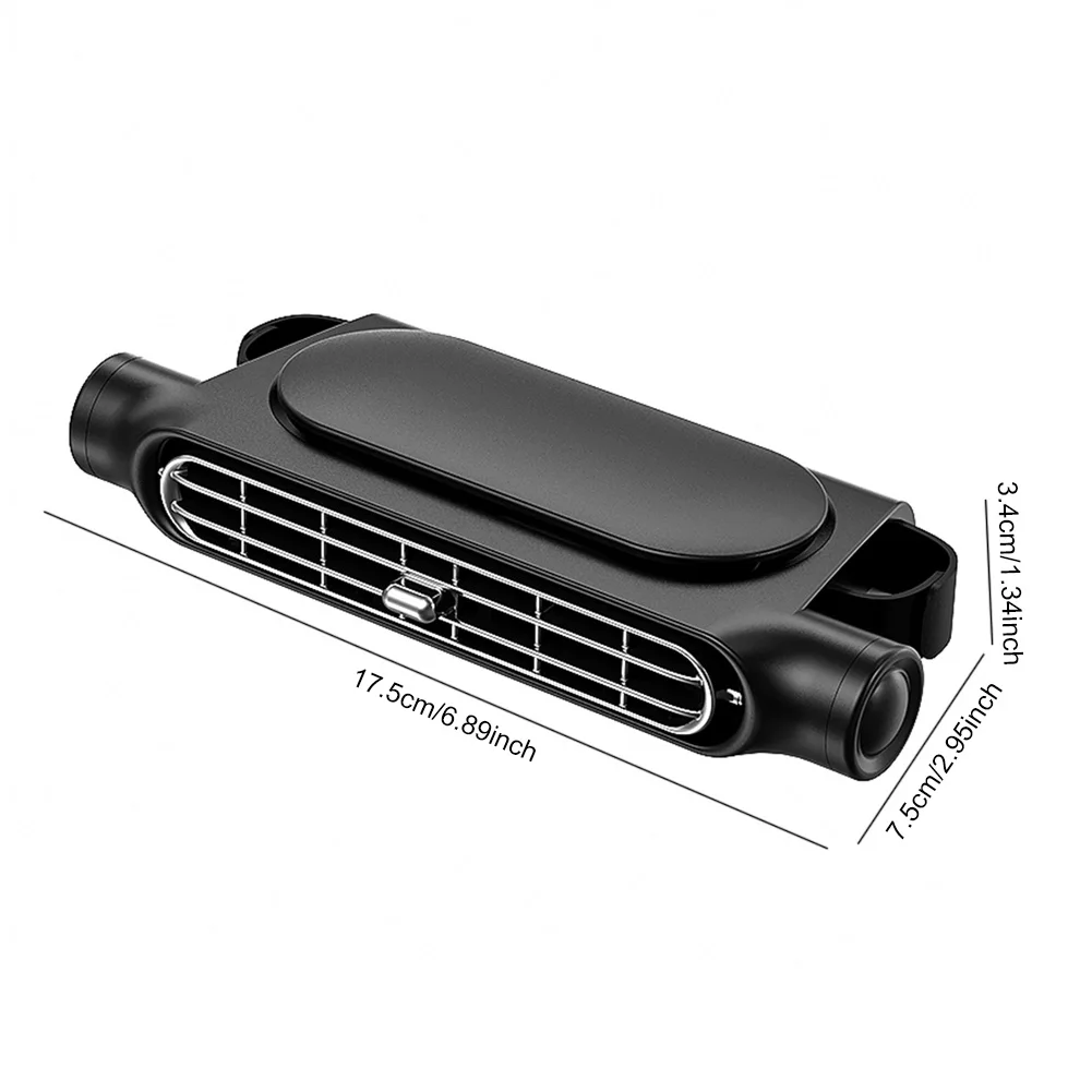 2 قطعة مسند رأس المقعد الخلفي للسيارة مروحة تبريد 3 سرعات قابلة للتعديل مثبتة على السيارة مروحة تبريد خلفية ملحقات السيارة الداخلية