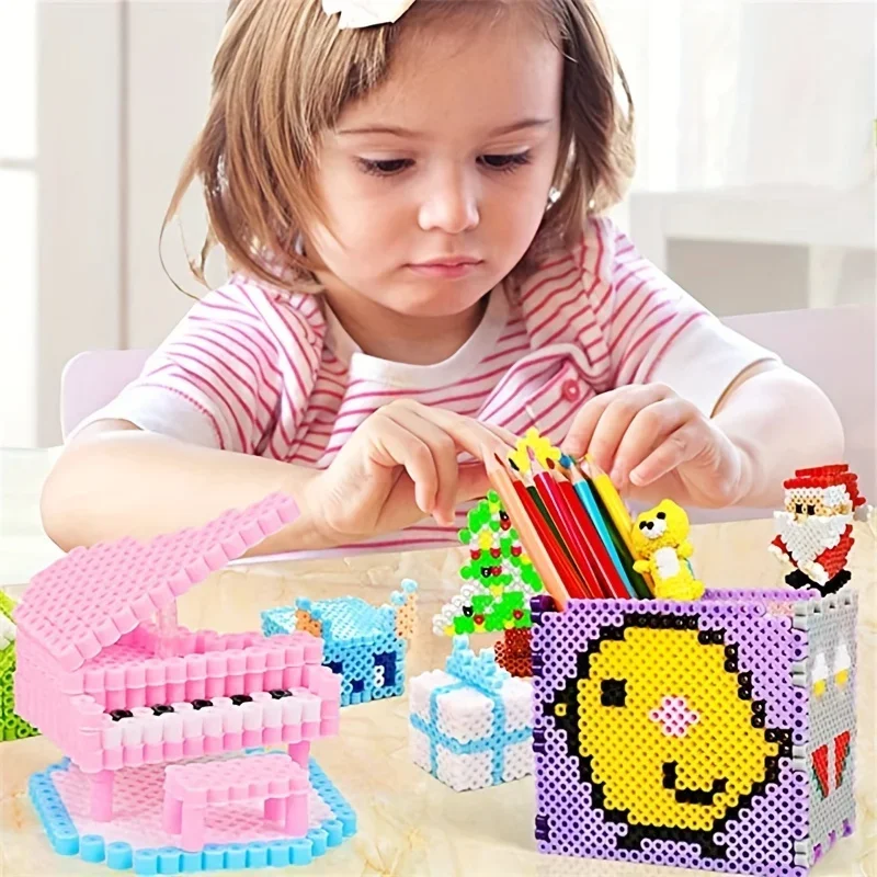 5mmヒューズビーズ1000ピース/パック、子供用手作りアクセサリー、教育玩具、DIYパズル