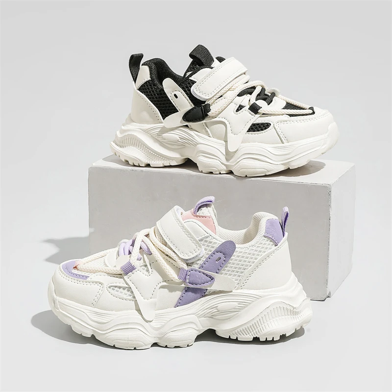 

2025 New Childrens Sneakers Casual Fashion Breathable Sports Shoes Waterproof Flat Walking Shoes Luxury Design Kids Skate Shoes