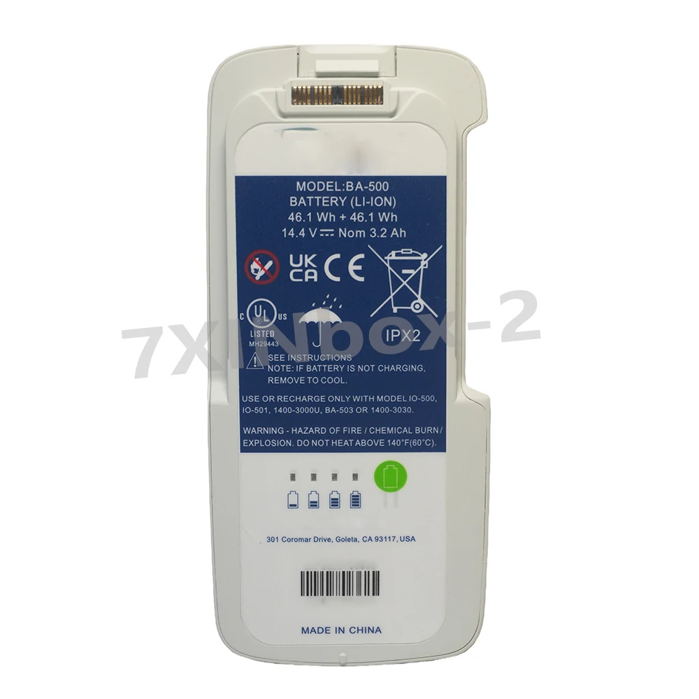 BA-500 14.4V 3.2Ah 46.1Wh+46.1Wh 8-Cell Rechargeable Battery For Inogen G5 & Rove 6 for OxyGo NEXT