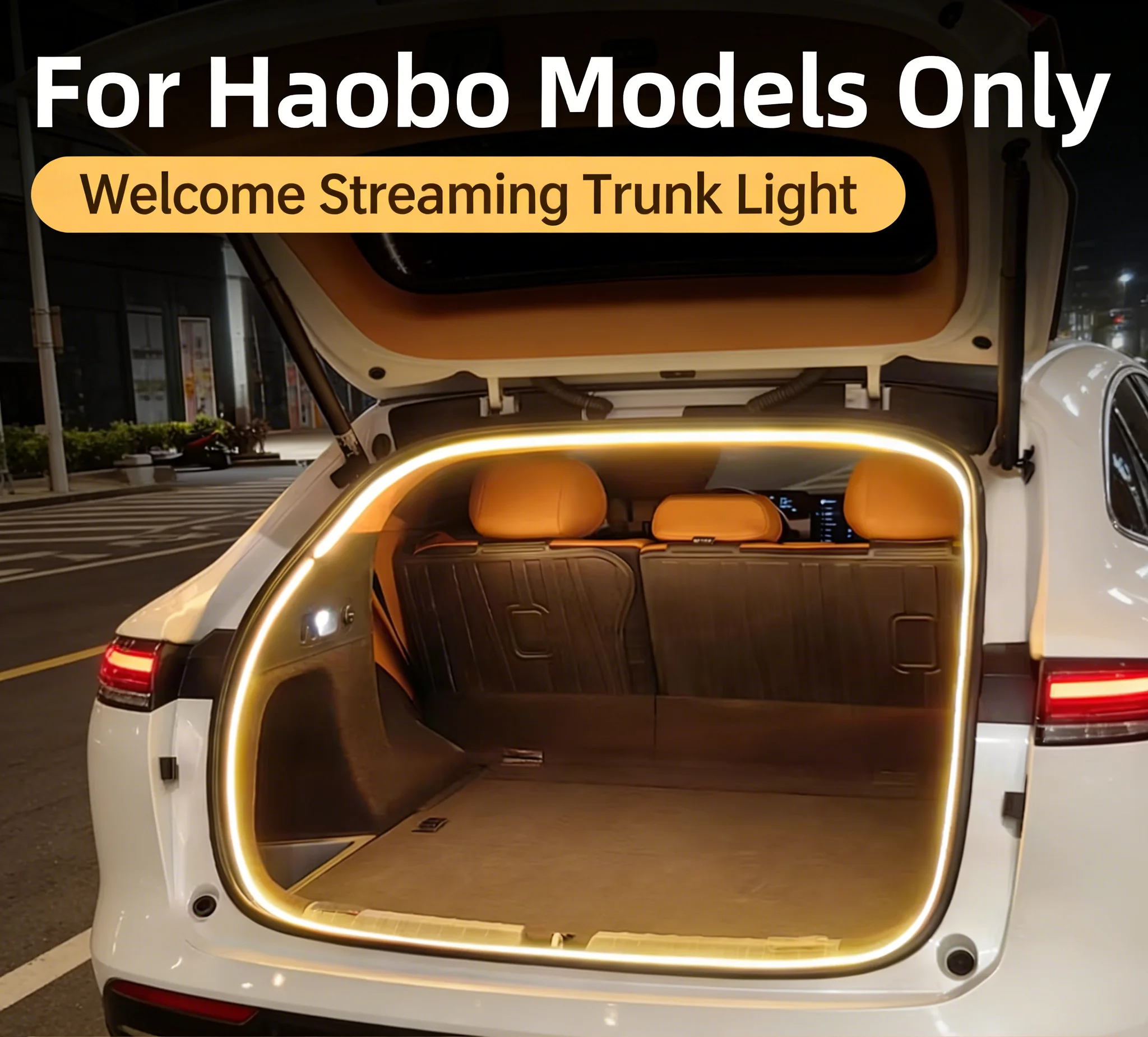 

For Hyper SUV HT GT SSR LED Trunk Light Bar White Warm White Car Interior Atmosphere Lamp