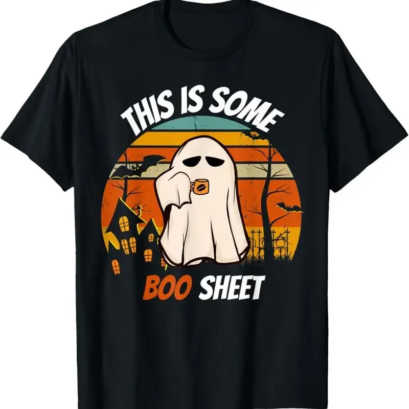 This Design Is Some T Shirt Boo Funny Sheet Black