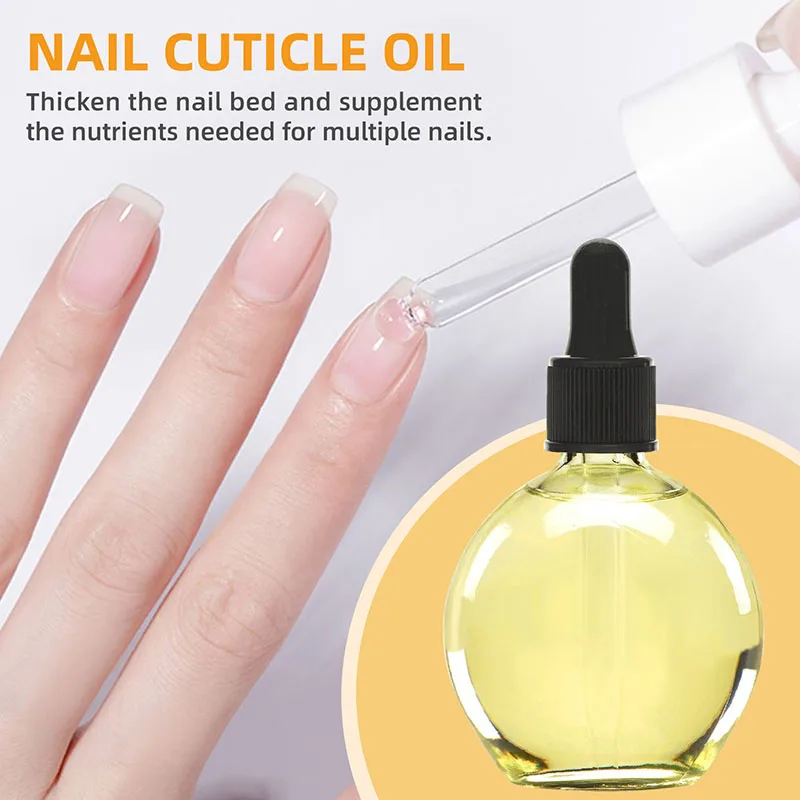 75ml Nail Cuticle Oil Barb Softener Nail Hydrating Nutritional Essential Oil Professional Nail Art Tool Nail Treatment For Women