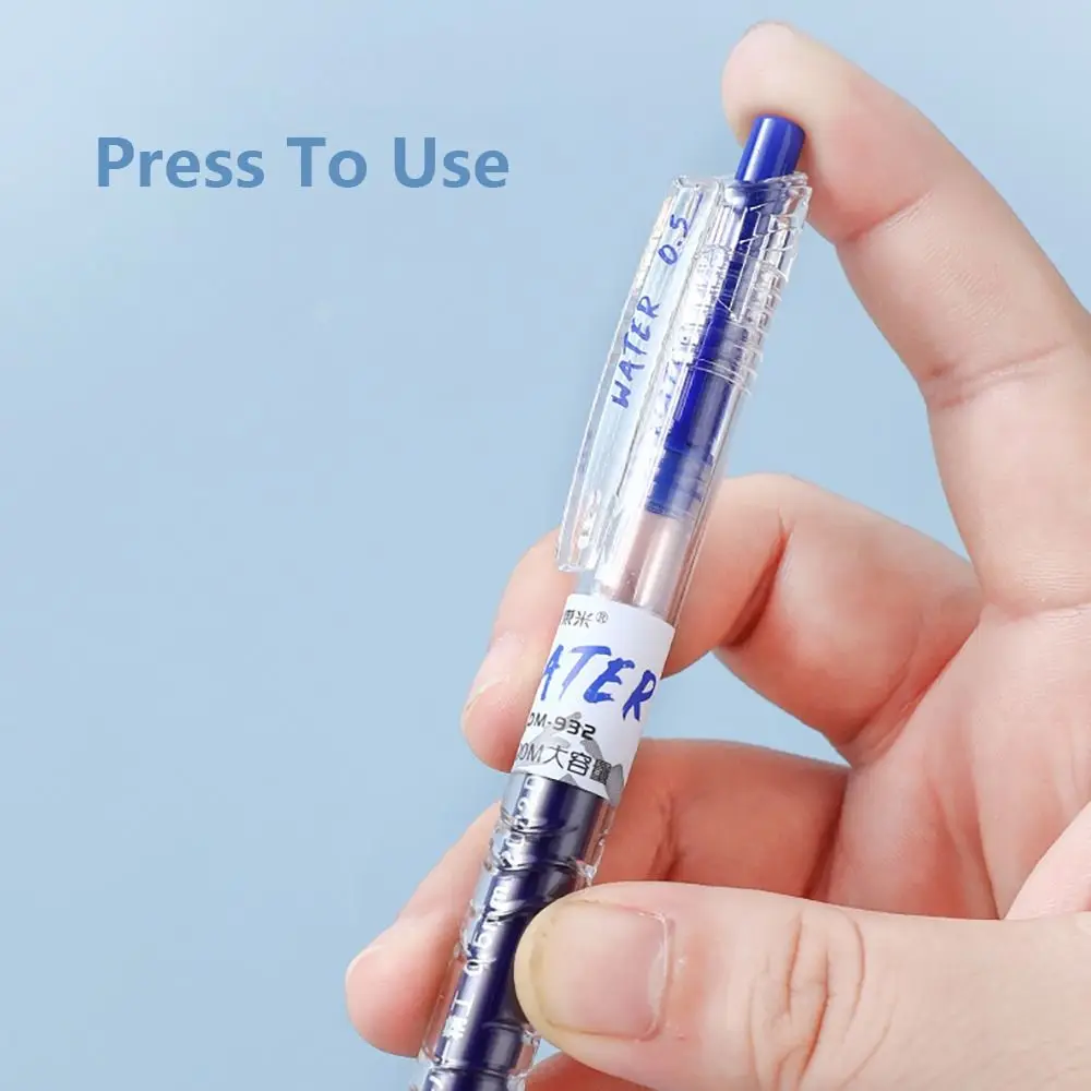 Cartoon Black/Blue/Red Ink Ballpoint Pen Quick Drying Double Bead CS Tip Neutral Pen Pet Bottle Sign Pen School Office Supplies