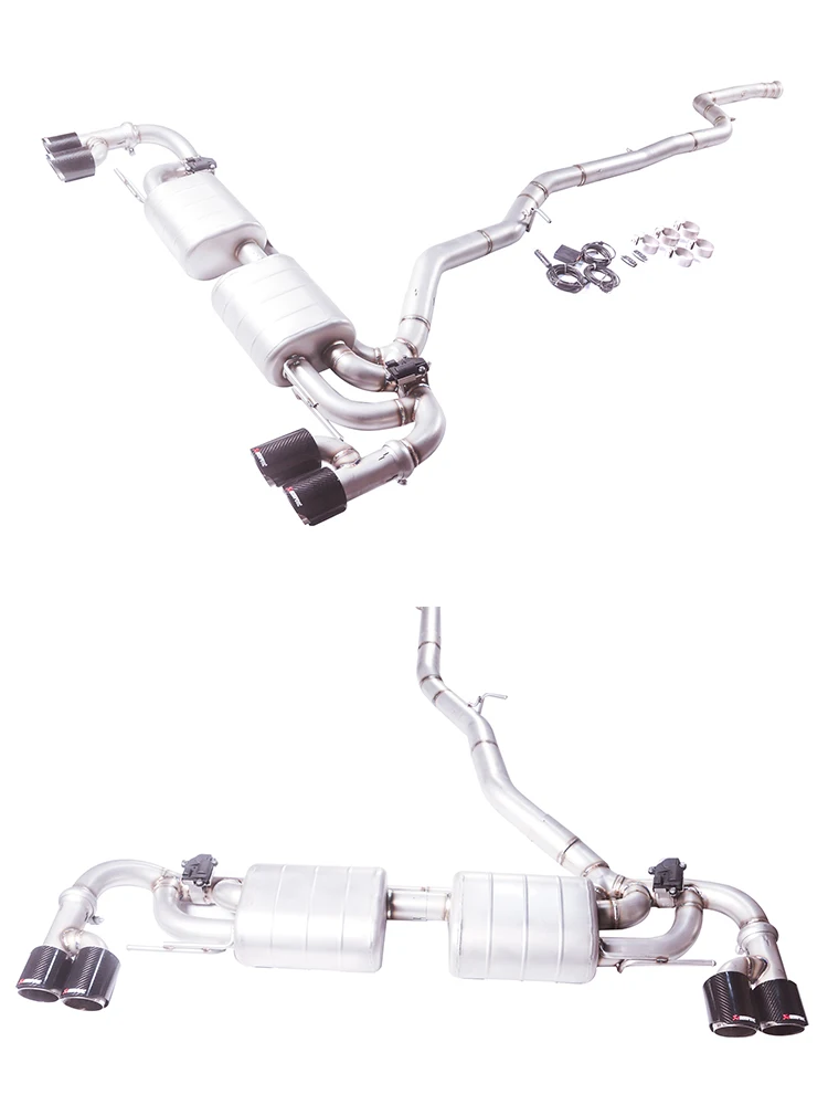 

[Exhaust system muffler]For 21 BMW X5 g05 3.0T modified GFC catback double drum double valve four out to match the M5 rear bar