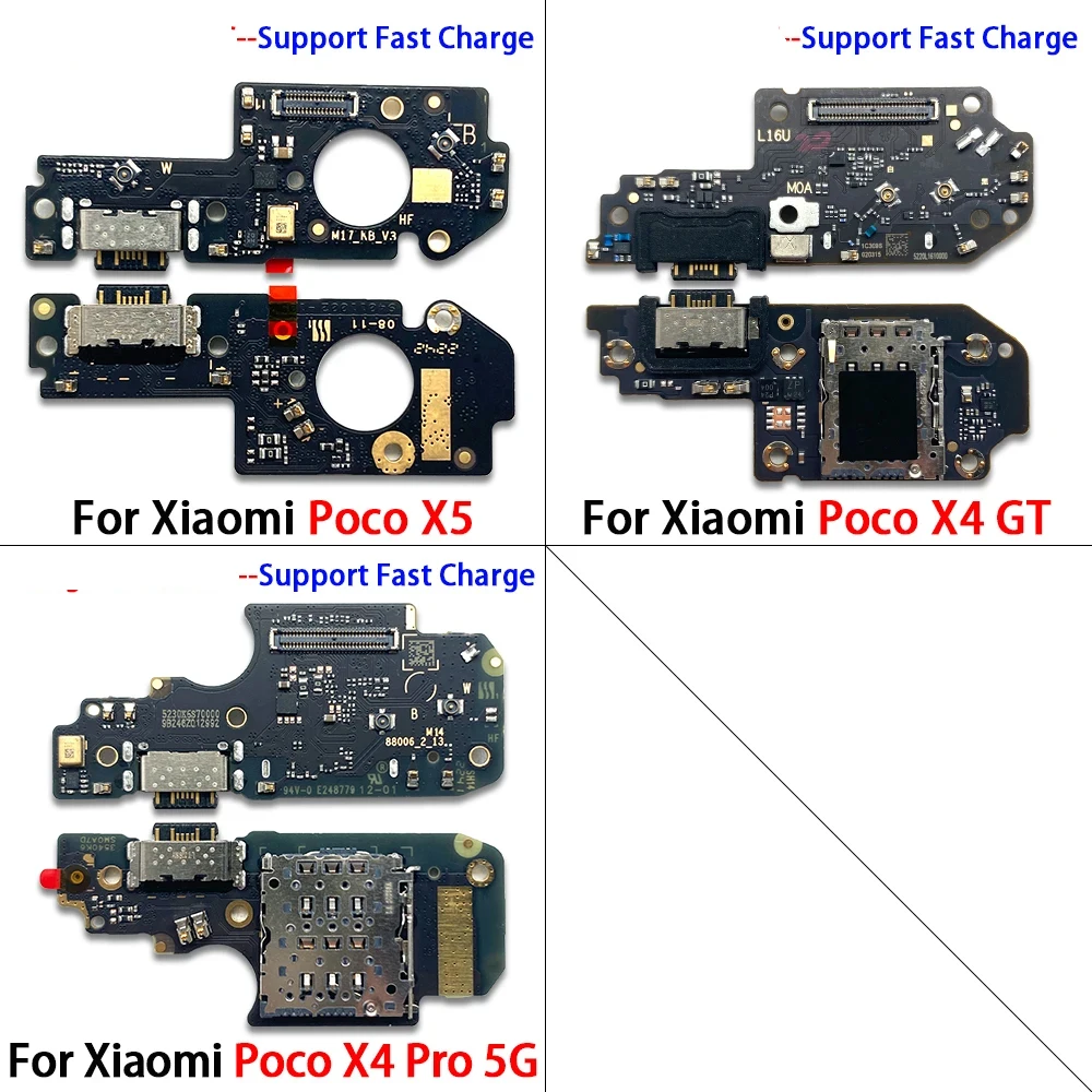 100% OEM Tested USB Charging Port Microphone Dock Connector Board Cables For Xiaomi Poco F3 F2 Pro Mi 11 Lite Mi 11T 10T 13 Pro