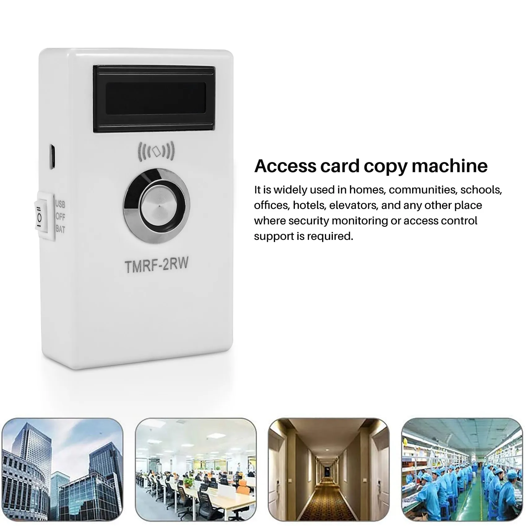 TMRF-2RW Ibutton Programmer DS1990A Duplicator Cloner Copier 125Khz RFID Reader Writer RW1990 Key Token RFID-A25R