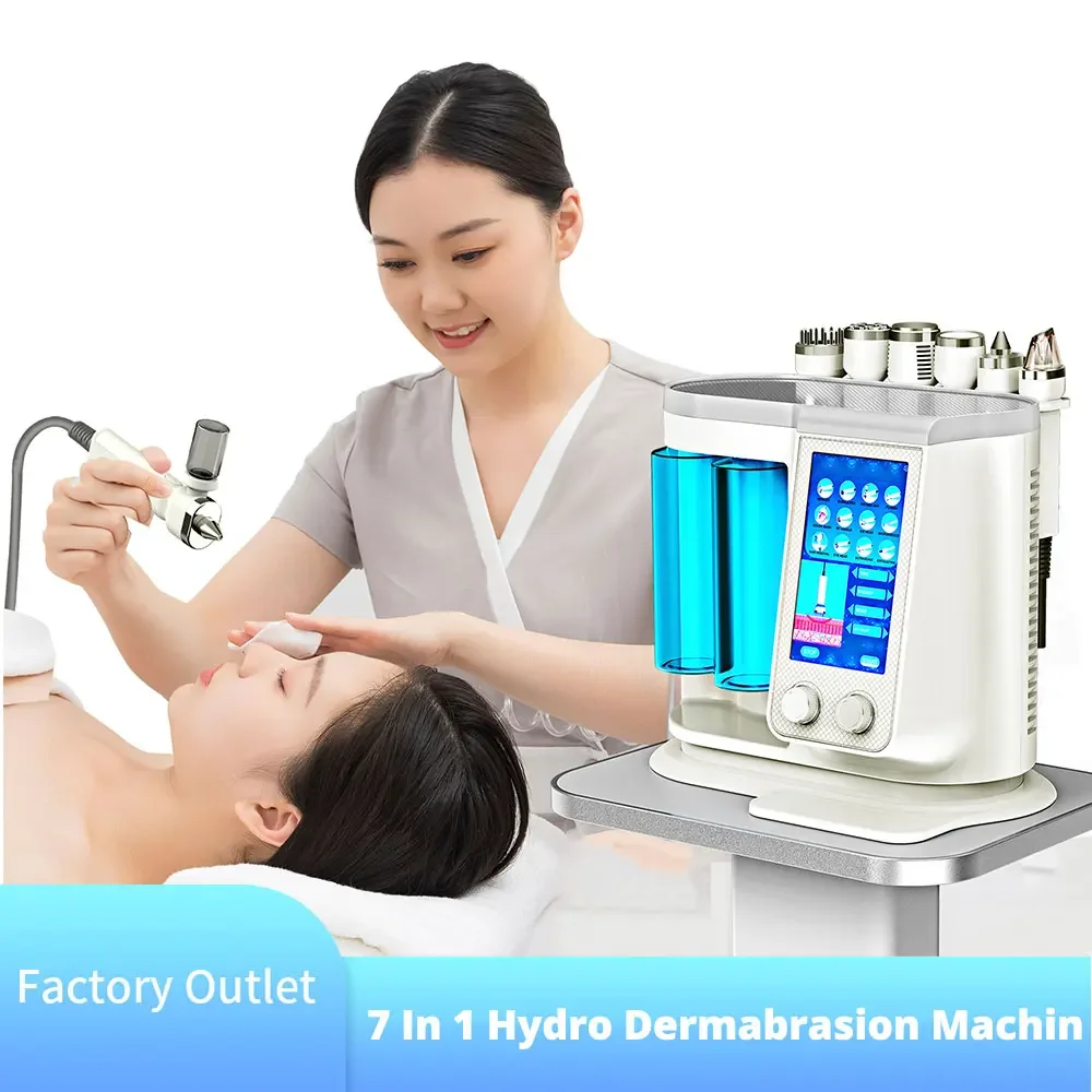 7 In 1 H2O2 Hydro Dermabrasion RF Bio Lifting Spa Facial Hydro Facial Microdermabrasion Machine Water Dermabrasion Beauty Machin